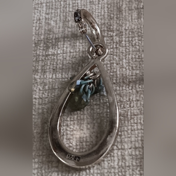 Monet Gold Tone Large Tear Drop Dangle Earrings - Picture 3 of 10